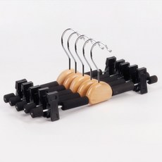 Senseitta木質海綿衣架, 5個, 黑色