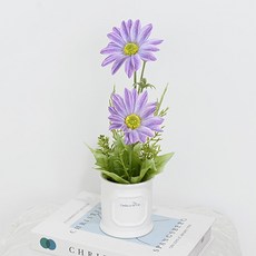 도시정원 가든 데이지 조화 소품, 퍼플, 1개