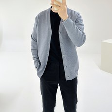 Ador Classic Galleb 男款貝殼鈕扣長袖基本款針織開襟衫