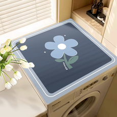 微笑滾筒洗衣機罩, 藍色花朵