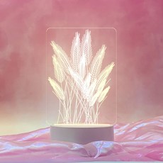 LED 무드등 감성 인테리어 3D 조명 Warm 밀, 혼합색상