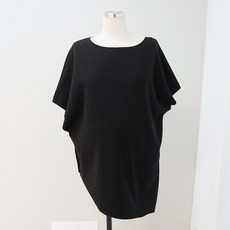 이얀 기모 언발 컷팅 임산부 겨울 박스티