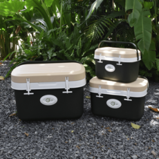 livingovoje 露營冰桶 6L + 11L + 25L 套組, 1套, 卡其色 + 米色