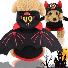 mons pet小狗角色扮演萬聖節服裝, 蝙蝠