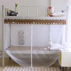 Sonio Sweet Dream 床用方形蚊帳 拉鍊門, 09 巧克力熊 拉鍊式