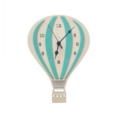 智慧生活 熱氣球壁鐘, 薄荷綠