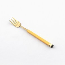 보겐 스퀘어 투톤 커트러리 티포크, 비타민 + 골드, 1개