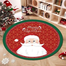 daysoy 聖誕節圓形室內裝飾迷你地毯
