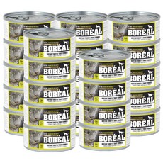 보레알 전연령 캣푸드 캔, 칠면조+송어, 156g, 24개
