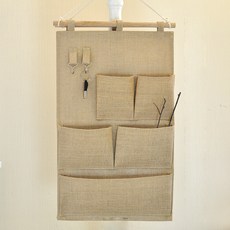 復古壁掛收納5口袋 YT_RA683, 素色掛鉤