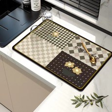 더인홈 그래핀 조리대 그릇 건조 매트 1단, I 스타일 9