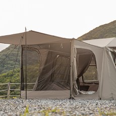 ROTICAMP Hill House 快開式帳篷 Breeze 專用前庭, 棕褐色, 無