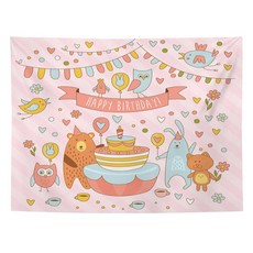 Peito 派對背景布 生日橫幅 掛布, B11