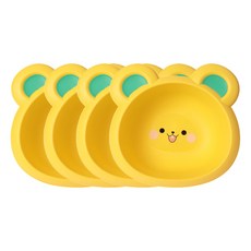 Block Mart 卡通洗臉盆, 黃色, 4個