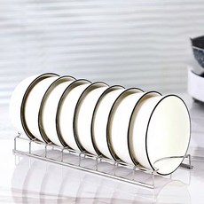 Answerfit 廚房多用途不鏽鋼碗碟收納盒 + 碗套組 3 型, 銀色(收納架)