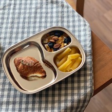 sosomoso 身材管理不鏽鋼餐盤, 單色