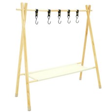 BANFF 懷舊印地安木質衣架 CE184 L號, 混色, 1個