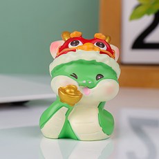 Homeflow 12生肖 十二支 桌上 汽車 家居裝飾 生肖動物 公仔 裝飾品, 蛇