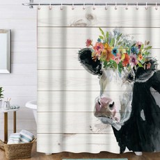 플라워카우 샤워커튼 TYPE9 180 x 180 cm, 1개