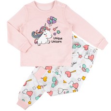 Maykids 童款可愛獨角獸九分袖家居服套裝