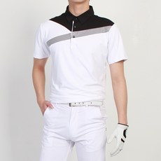 MINEFLOW 男款 The Mind BL 斜紋彈性高爾夫短袖T恤