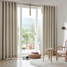 VIEW HOUSE 雙層防水遮光窗簾, 象牙