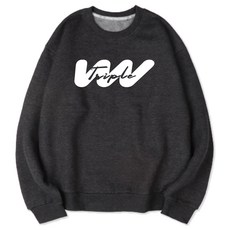 VENHIT Triple字樣舒適刷絨寬鬆長袖T恤