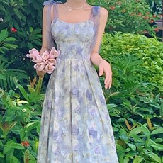 The Syrup 女性雪紡蝴蝶結海灘連身裙