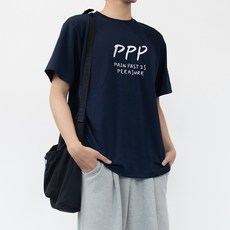 험블스튜디오 남성용 냉감 통기성 PPP 레터링 쿨론 반팔 티셔츠 TSST_103_300