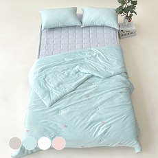 涼感酷熊夏季薄被, 藍色