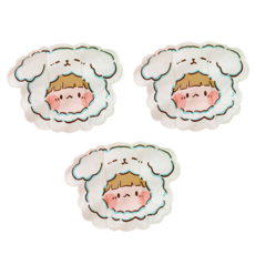 小動物角色保冷冰墊 3入, 羊毛帽子