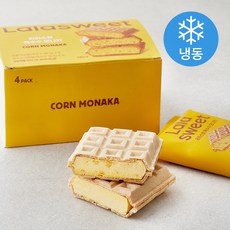 라라스윗 옥수수 모나카 아이스크림 (냉동), 140ml, 4개입, 1박스