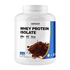 nutricost 分離乳清蛋白健身補給沖泡粉 摩卡口味, 2.268kg, 1罐