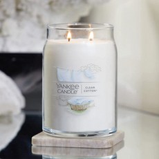 YANKee CANDLe 經典香氛蠟燭 L, Clean Cotton, 567g, 1罐