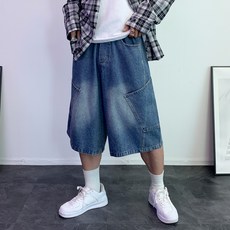 콘피아르 남성용 사이드 빅포켓 버뮤다 밴딩 청반바지 TC11001
