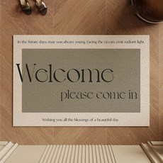AFAMIC 艾法 刮泥玄關腳踏墊, 1個, WELCOME 01