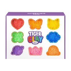 MY LITTLE TIGER 老虎泡泡黏土 超值包, 1組, 紅、橙、黃、黃綠、藍、紫、粉、熒光黃、熒光橙