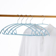 프랑온드 논슬립 가정용 플라스틱 반원 옷걸이 ONE SIZE, 블루, 30개입