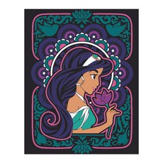 I LOVE PAINTING 阿拉丁角色DIY繪畫組 茉莉公主款 40*50cm, 混色