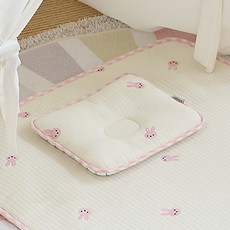 HWAMO BABY 嬰兒Duralon冷感枕, 1個, 粉紅兔子