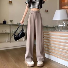 마켓에이 여성용 크로스 하이웨이스트 슬랙스 P24FW3-A0825