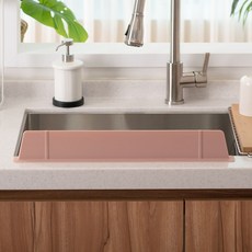 vitafit 軟Q矽膠馬卡龍色水槽擋水板 52cm, 1個, 磚紅色