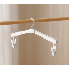 벨라픽 편리한 여행 미끄럼 방지 클립 접이식 옷걸이 + 클립 2p 세트, 1세트