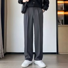 맨인모드 남성용 핀턱 와이드 슬랙스 D0004