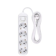 五星精密 一般接地延長線 4孔, 4.5m, 1個