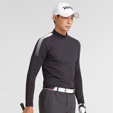 볼빅 남성용 골프 전략 단면기모 터틀 티셔츠 VMBSK991