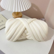 SolRoom DIY編織粗毛線 1kg, 乳白色, 1個