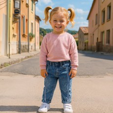 KIDSCOMO Linekey牛仔褲