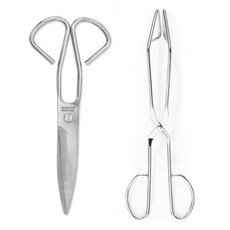 MUDITA Ribbon J 全不鏽鋼廚房剪刀 + 三角大師夾套組, 單一顏色, 1套