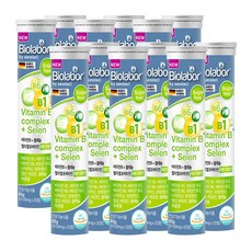 비오라보 비타민B플러스 셀레늄 멀티 발포비타민 레몬라임맛 82g, 12개, 20정